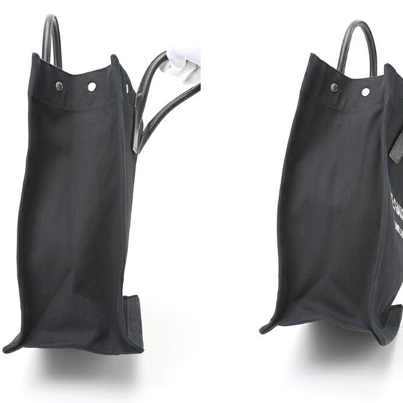 Saint Laurent SAINT LAURENT Rive Gauche Tote Bag 632539 Canvas Black S-157033 - Picture 5 of 10